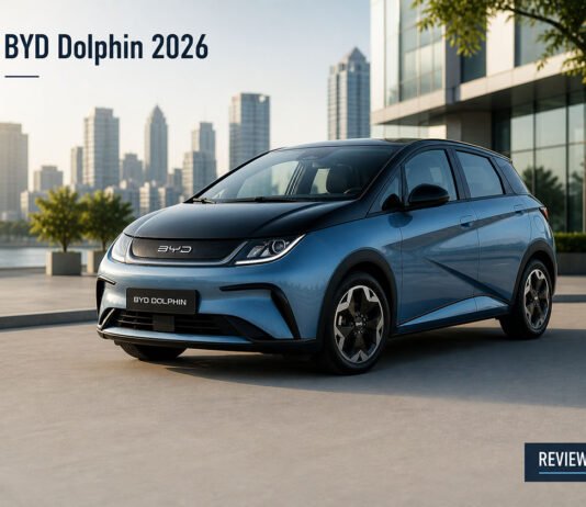 BYD Dolphin 2026 Review: Still Worth It? BYD Dolphin 2026 exterior compact electric hatchback in modern city setting