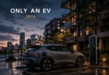 Can You Really Live With Only an EV in 2026? Editorial illustration discussing daily EV ownership experience