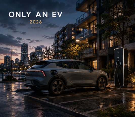 Can You Really Live With Only an EV in 2026? Editorial illustration discussing daily EV ownership experience
