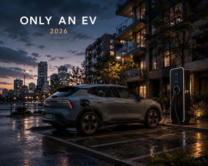Living With Only an EV Featured Image Editorial illustration discussing daily EV ownership experience