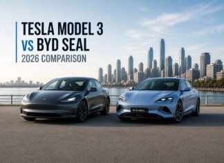 Tesla Model 3 vs BYD Seal 2026: Which One Should You Buy? Tesla Model 3 vs BYD Seal 2026 comparison side by side electric cars
