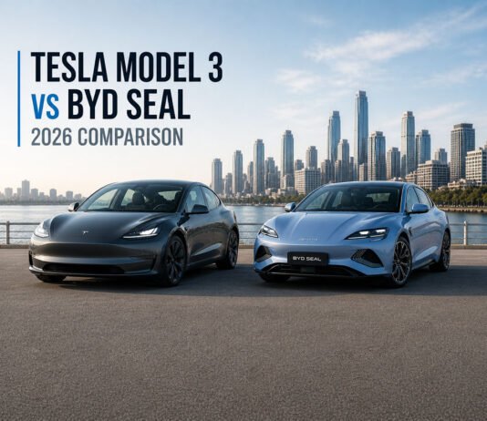 Tesla Model 3 vs BYD Seal 2026: Which One Should You Buy? Tesla Model 3 vs BYD Seal 2026 comparison side by side electric cars
