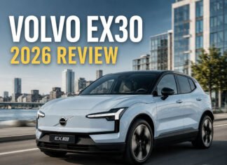 Volvo EX30 2026 Review: The Best Small Premium EV? Featured image for a Volvo EX30 2026 review showing the compact premium electric SUV in a clean urban editorial scene.